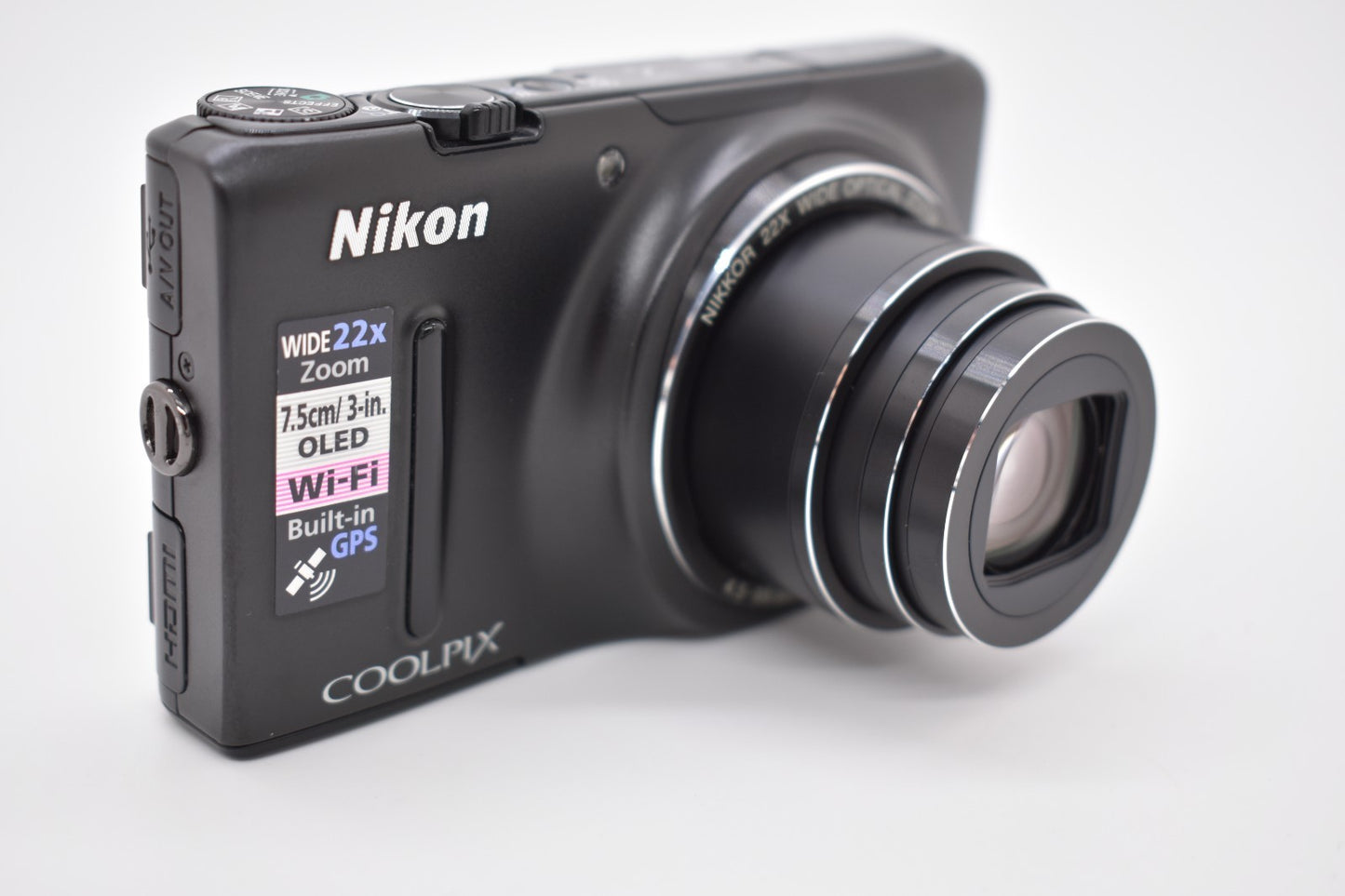 Nikon COOLPIX S9500 18.1MP Compact Digital Camera Black Bundle - FULLY TESTED ✅