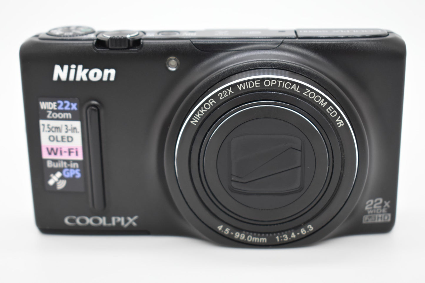 Nikon COOLPIX S9500 18.1MP Compact Digital Camera Black Bundle - FULLY TESTED ✅
