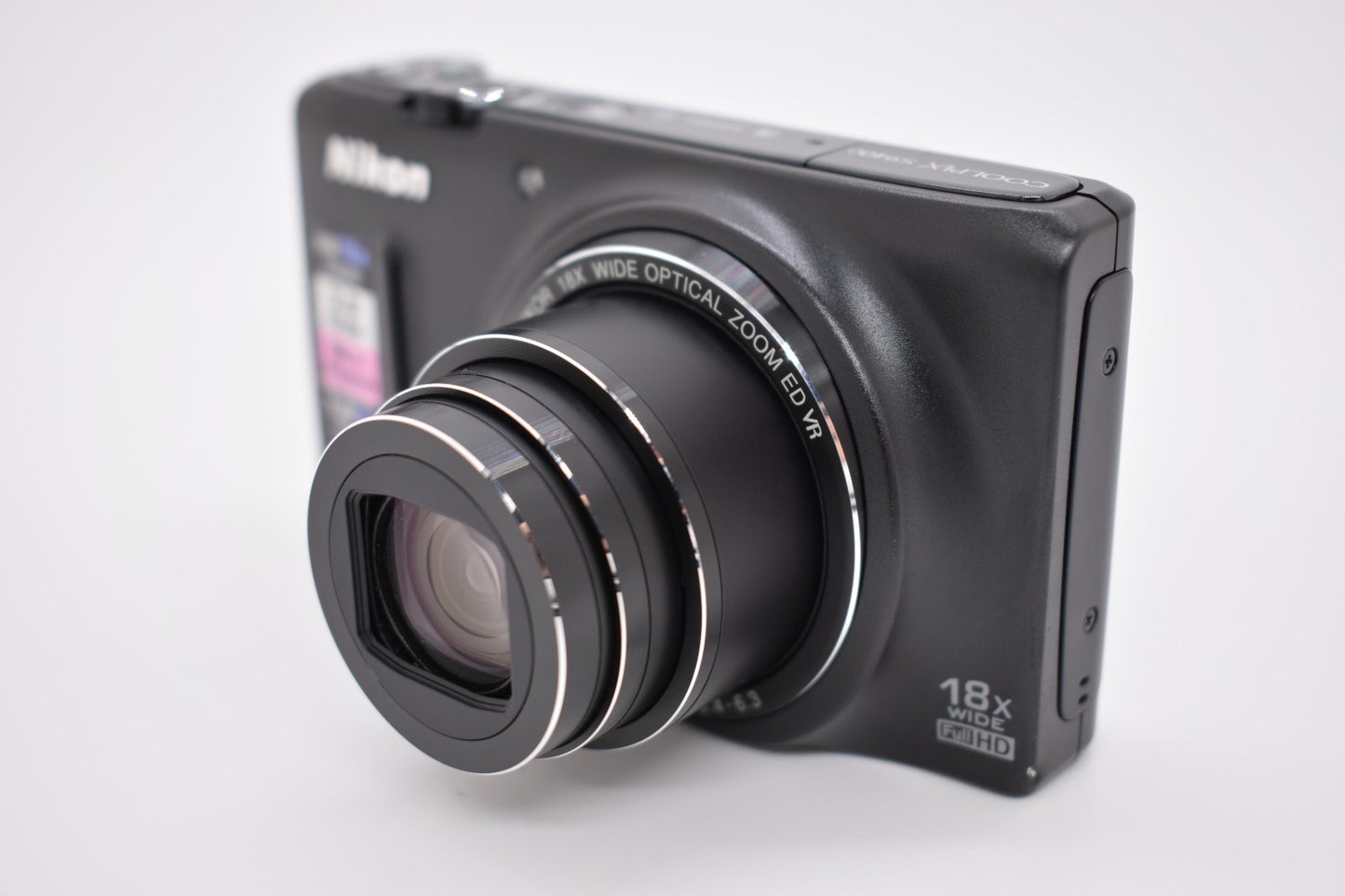 Nikon Coolpix S9400 Black 18.1MP Compact Digital Camera 18X Wide Zoom - TESTED