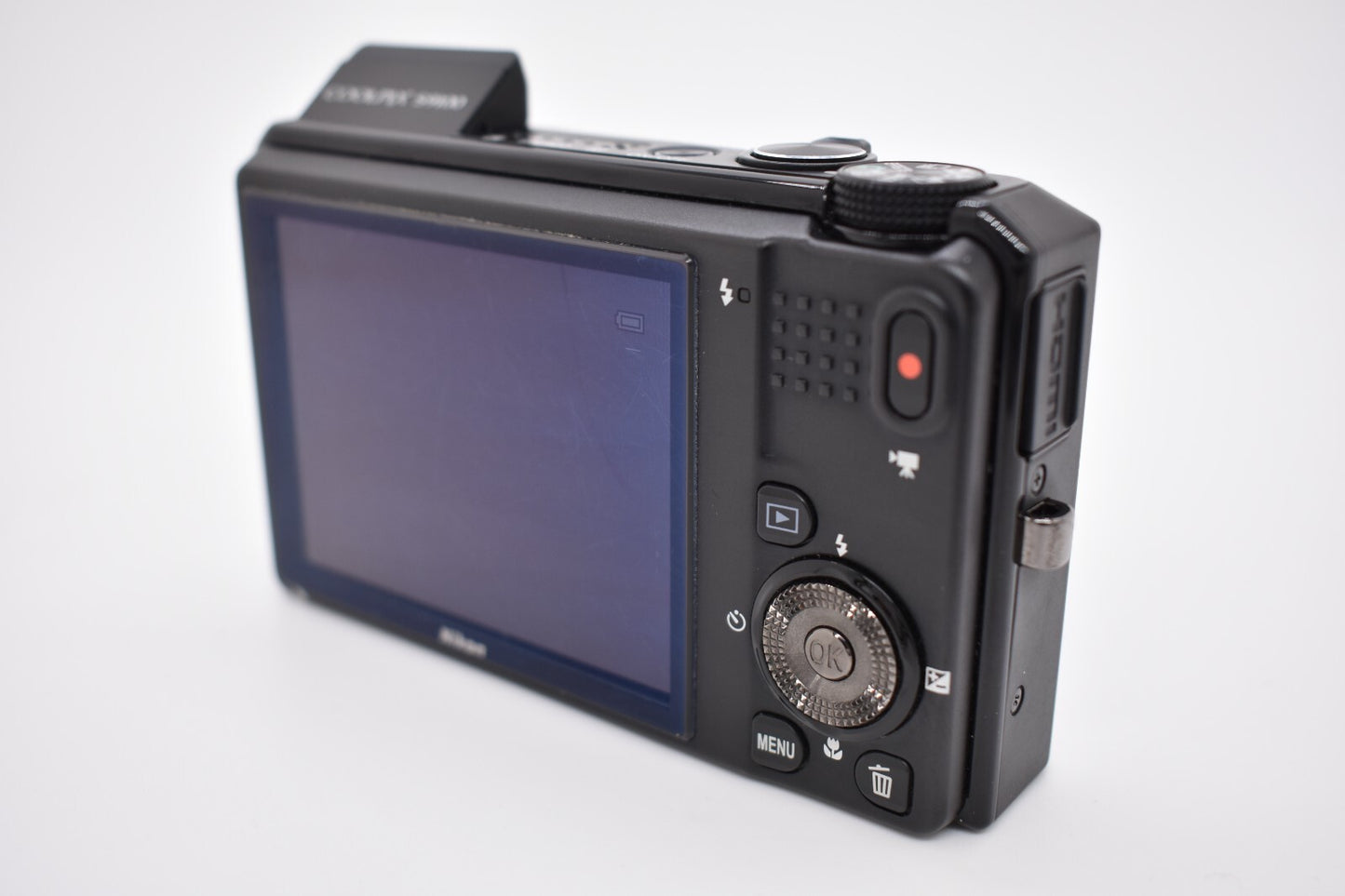 Nikon Coolpix S9100 Compact Digital Camera 12.1 MP 18x Zoom Black English