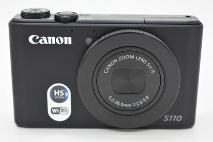 Canon PowerShot S110 12.1MP Black Digital Camera Bundle Complete - Tested Works✅
