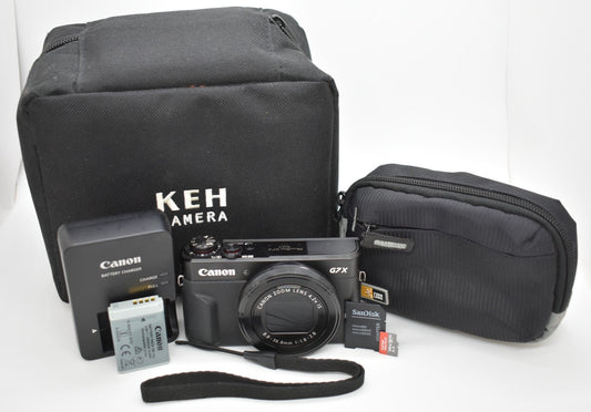 Canon G7X Mark II - 20.1 MP Compact Digital Camera 4.2x Zoom Bundle - Tested ✅