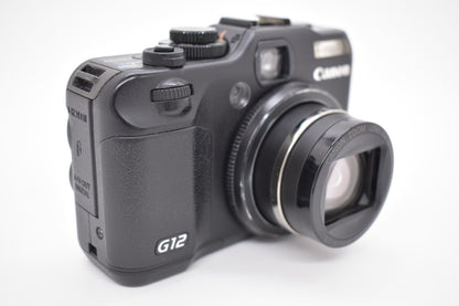 Canon PowerShot G12 Digital Camera 10.0MP 5x Optical Zoom Bundle - Fully Tested