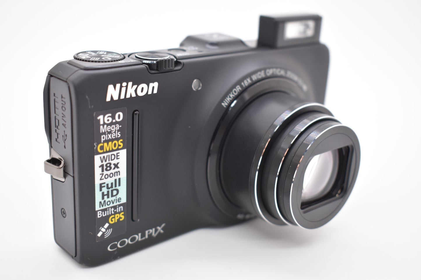Nikon COOLPIX S9300 16MP Black Digital Camera 18X Optical Zoom - Fully Tested ✅