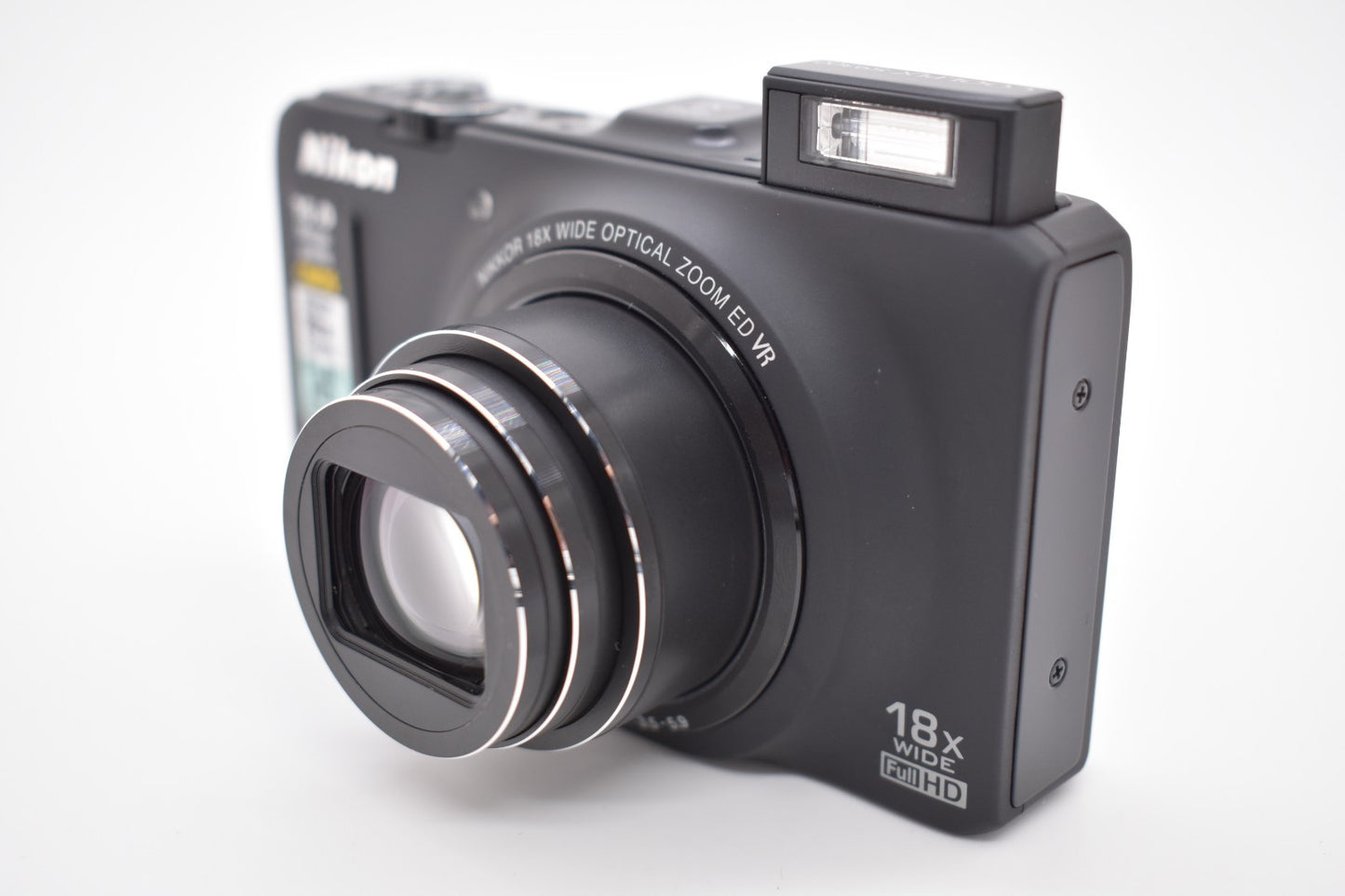 Nikon COOLPIX S9300 16MP Black Digital Camera 18X Optical Zoom - Fully Tested ✅