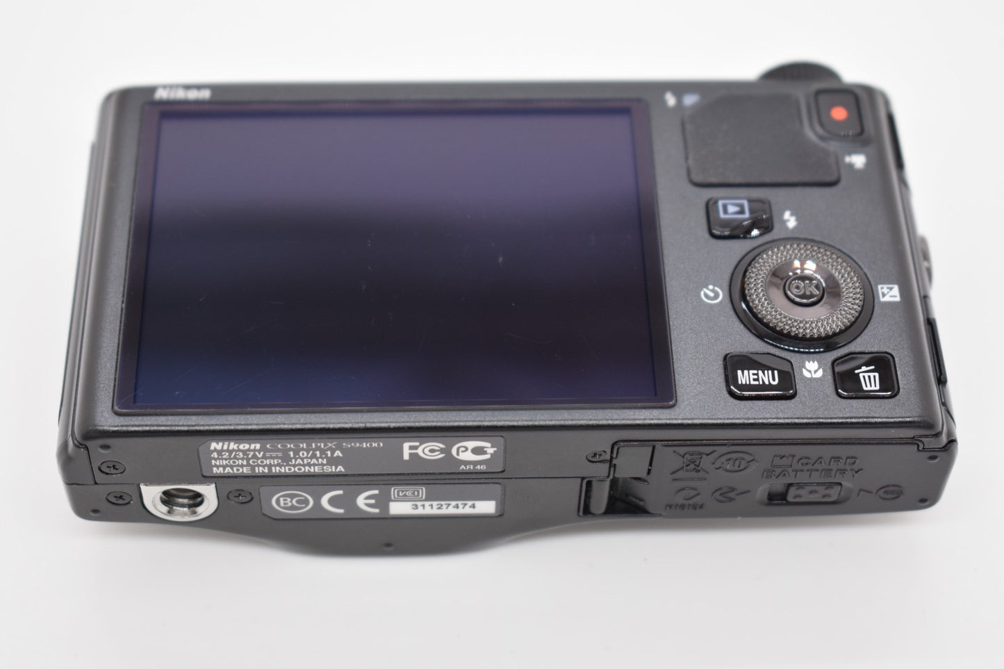 Nikon Coolpix S9400 Black 18.1MP Compact Digital Camera 18X Wide Zoom - TESTED