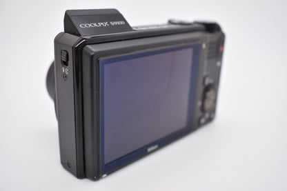 Nikon Coolpix S9100 Compact Digital Camera 12.1 MP 18x Zoom Black English