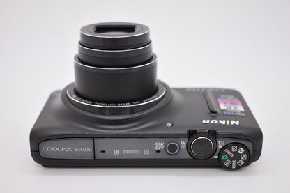 Nikon Coolpix S9400 Black 18.1MP Compact Digital Camera 18X Wide Zoom - TESTED