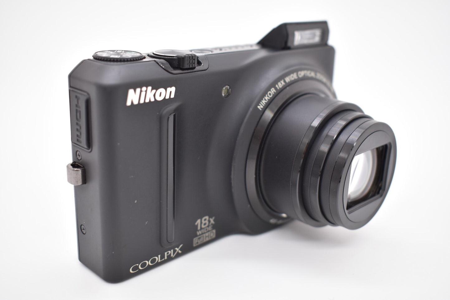 Nikon Coolpix S9100 Compact Digital Camera 12.1 MP 18x Zoom Black English