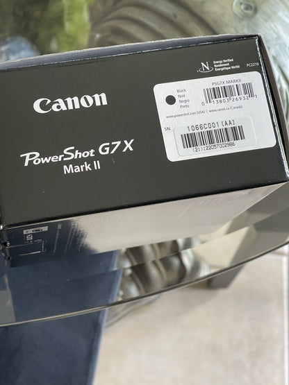 Canon Power Shot G7 X Mark II 20.1 MP Compact Digital Camera 4.2x Full HD Black