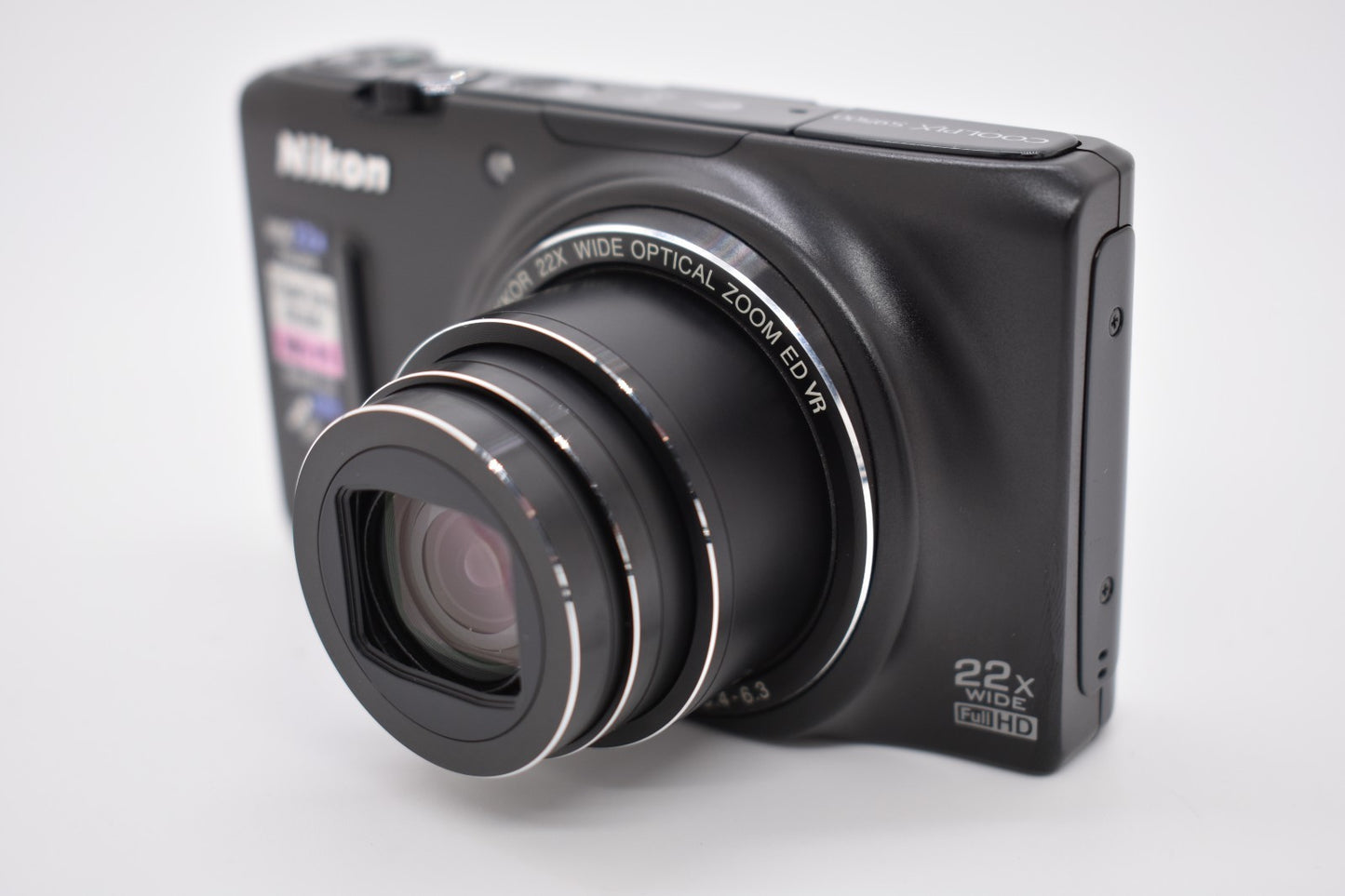 Nikon COOLPIX S9500 18.1MP Compact Digital Camera Black Bundle - FULLY TESTED ✅