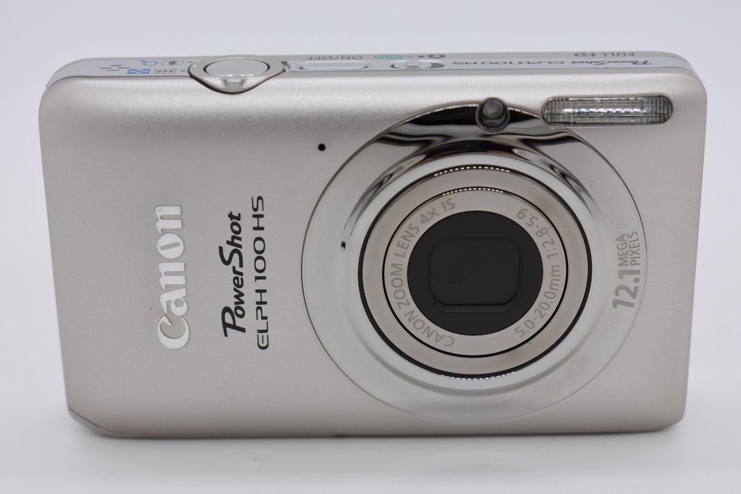 Canon PowerShot ELPH 100 HS Digital Camera Silver Complete - FULLY TESTED ✅