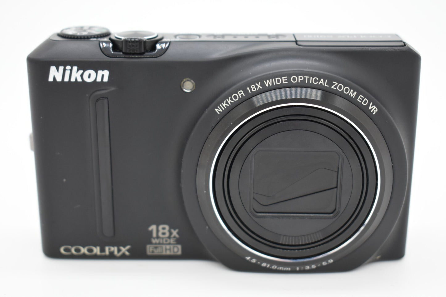 Nikon Coolpix S9100 Compact Digital Camera 12.1 MP 18x Zoom Black English
