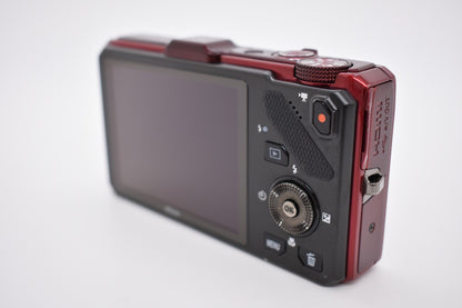 Nikon COOLPIX S9300 Compact Digital Camera Red 16.0MP Optical Zoom 18x - Tested