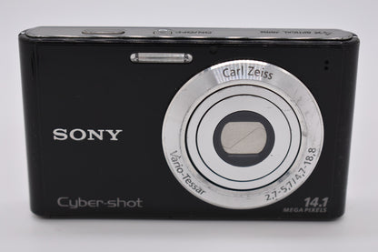 Sony Cyber-Shot DSC-W330 14.1MP 4x Optical Zoom Digital Camera Black - TESTED ✅