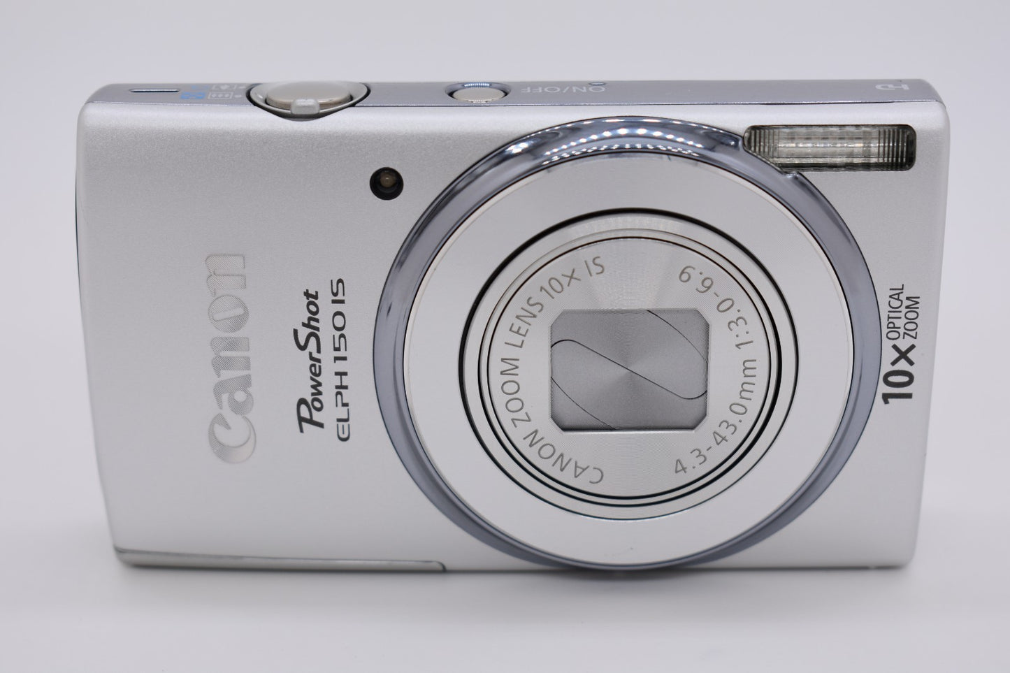 Canon PowerShot ELPH 150 IS Digital Camera Silver 10x Zoom Complete - Tested ✅